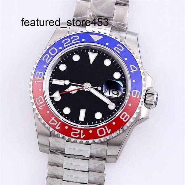 Movimiento reloj rolaxes clean fatory Reloj Automático Mecánico 3186 Movimiento Reloj de pulsera para hombre Pulsera de negocios clásica Acero inoxidable 904L Bisel de cerámica