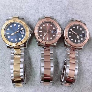 bewegingshorloges U1 Factory ST9 horloge Yatch herenpols hoge kwaliteit automatisch 40 mm 126621 roségoud roestvrij staal Everose chocolade originele sluiting