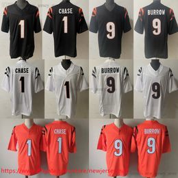 Film 2023-24 Nieuwe S-6XL Voetbalkleding Jersey Gestikt 9 JoeBurrow 1 Ja'MarrChase Jerseys Ademend Sport man dames jeugd Kinderen