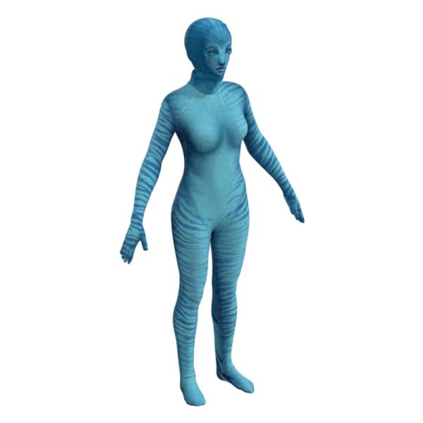 Film Avatar 2 The Way of Water Neytiri Jake Sully Jumps Cosplay Costume Zaiti Suit Halloween Costume Adultes Kids Body