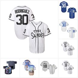 Maillots de baseball du film The Sandlot Benny The Jet Rodriguez Bel Air Academy imprimé Michael Squints Palledorous Alan Yeah-Yeah McClennan Scotty Smalls