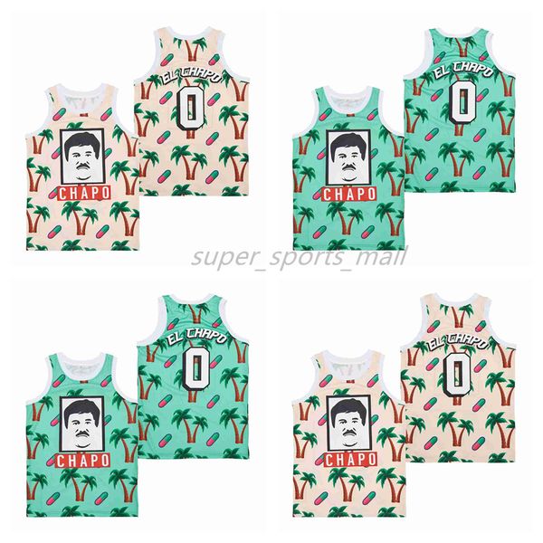 Maillots de basket-ball de film 0 # El Chapo Greenery Jersey