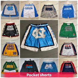 Movie Basketball Shorts 33 Moon Michigan Lower Merion Bryant College North Carolina 14 Will Smith USA Dream Georgetown Hoyas Mens Short