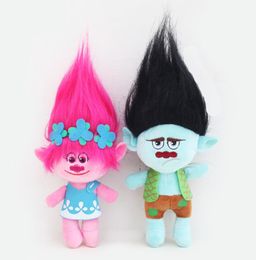 Film dessin animé 2 pcs/Lot 23 cm Dream Works film Trolls peluche poupée py branche peluche Dolls7048314