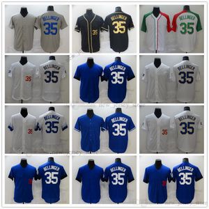 Movie College Baseball Wears Jerseys Stitched 35 CodyBellinger Slap All Stitched Number Name Away Respirant Sport Vente Haute Qualité