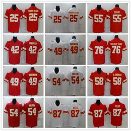 Movie College Football Wear Jerseys Stitched 87 TravisKelce 54 NickBolton 49 DanielSorensen 26 LeVeonBell 55 FrankClark Ademend Sport High Quality Man