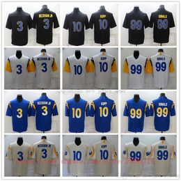 Movie College Football Wear Jerseys Stitched 3 OdellBeckhamJr. 9 MatthewStafford 10 CooperKupp 99 AaronDonald 20Weddle Ademend Sport Hoge kwaliteit Man