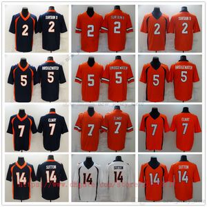 Film College Football Wear Jerseys cousus 2 PatrickSurtainII 5 TeddyBridgewater 7 JohnElway 14 CourtlandSutton Sport respirant Homme de haute qualité