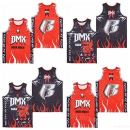 Film DMX Flesh Blood of My Blood Jerseys Basketball Film Dark Man X For Sport Fans College Hiphop Stitched Team Retro PULLOVER High School Ademend shirtuniform