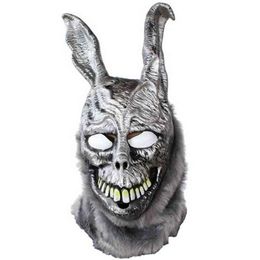 Filme Donnie Darko Frank máscara de coelho malvado festa de Halloween Cosplay adereços látex máscara facial completa L2207112643