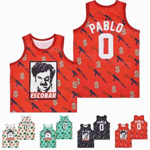 Film Escobar Coco Greenery Pablo Jerseys Basketball 0 El Chapo TV -serie Retro -film Hiphop College For Sport Fans Ademen Pure Cotton Retire Hiphop Pullover