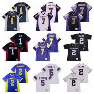 Maillots de football de film 2 Landon Collins Leighton Vander 1 Larry Fitzgerald Leveon Bell 7 Lamar Jackson Esch High School Stitched Jersey