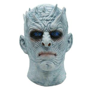 Film Game Thrones Night King Masque Halloween Réaliste Effrayant Cosplay Costume Latex Masque De Fête Adulte Zombie Accessoires T200116250W