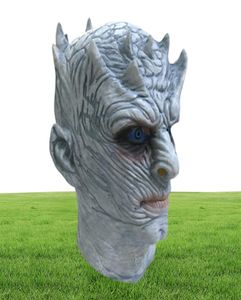 Movie Game Thrones Night King Mask Halloween Realistische enge cosplay kostuum latex feestmasker volwassen Zombie Props T2001161859560