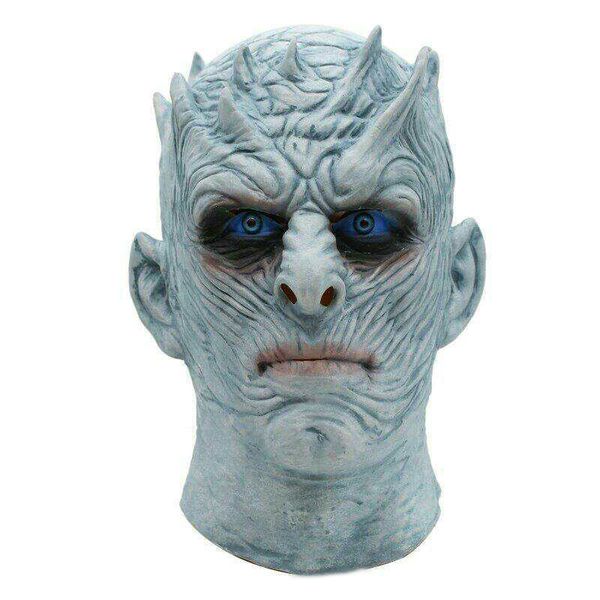 Movie jeu Thrones Night King Masque Halloween Scaral Cosplay Costume Latex Fête Masque Adulte Zombie Access T200116