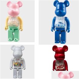 Filmspellen 400% 28 cm Bearbrick The Century Gewelddadige beer Chiaki-figuren Speelgoed voor verzamelaars Berbrick Kunstwerk Model Decoratie Speelgoed Gif Dhzfg