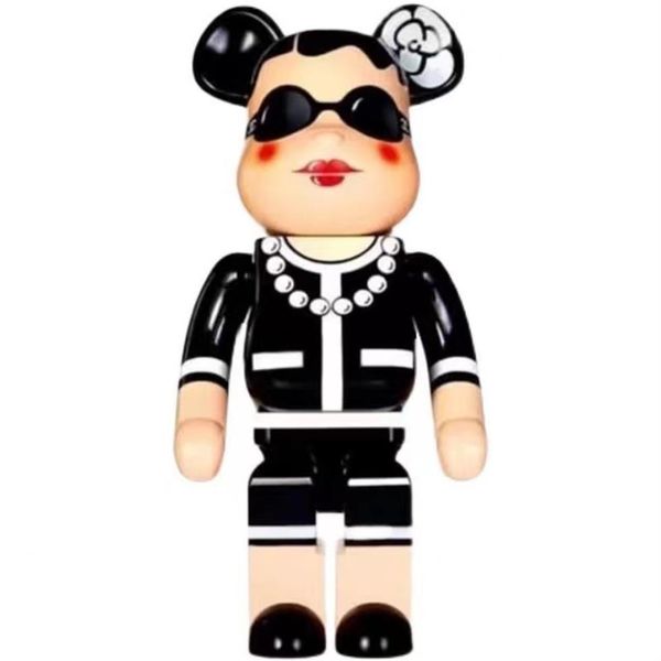 Jeux de films Bearbrick 28 cm blocs de construction d'ours violents Xiong Xiang grand-mère Tide marque ornements poupée boîte aveugle faite à la main G-Dragon Dhdfs