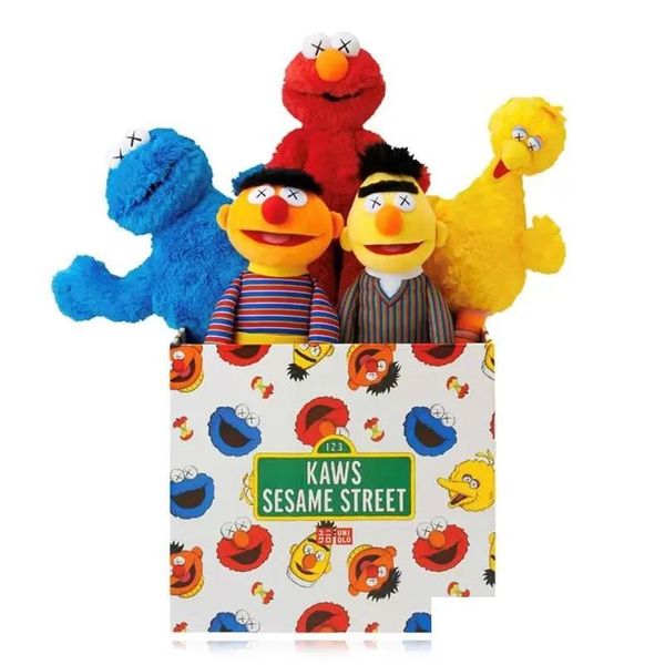Jeux de cinéma La dernière sortie spot du même style Sesame Street Big Bird Dessert Monster Bert Emo P Doll Uniqlo Co de marque Aimo Co Dh6Dc