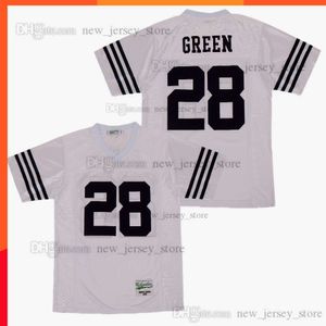 Film HIGH SCHOOL 28 DARRELL GREEN Jersey Aangepaste DIY-ontwerp gestikte universiteitsvoetbalshirts