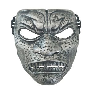 Masque de film argent chevalier Halloween mascarade horreur grec ancien guerrier romain Cosplay casque Performance accessoires de fête d'anniversaire