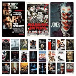 Film Metalen Posters Plaque Vintage Metalen Schilderij Teken Tin Borden Plaat Muur Art Stickers voor Man Cave Joker Film Bar Pub Club Cinema Home Decoratie Grootte 30X20CM