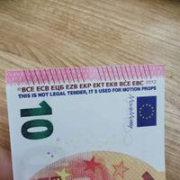 Film Money 10 Euro Toy Copie Party Copy Fake Money Children Gift 50 Dollar Ticket249T