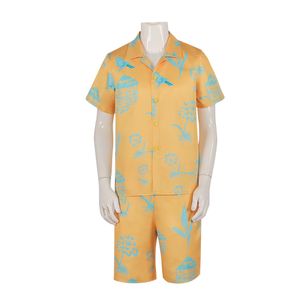 Movie realiteit Cos Ken Kenny Yellow Short Sheeved Summer Beach Cosplay Roleplaying Costume NY Play Tume