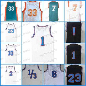 Film Space Jam Tune Squad Basketball Jersey 1 Bugs Shorts 10 Lola White NCAA Flint Tropics Film # 33 Jackie MOON 7 COFFEE Noir Cousu Sh