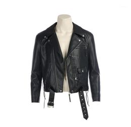 Movie Terminator 2 T800 Cosplay Kostuums Terminator Jassen Zwart PU Leren Jas Motorjas voor Mannen kleding17516123