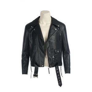 Film Terminator 2: T800 Costumes de Cosplay vestes Terminator veste en cuir synthétique polyuréthane noir manteau de moto pour hommes vêtements