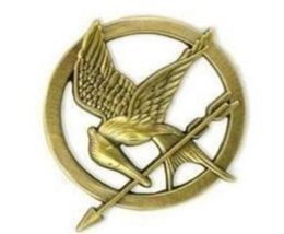 Film The Hunger Games Mockingjay Pin Gold plaqué oiseau et broche Arrow Gift8255866