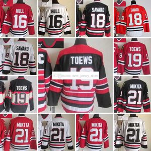 1926-1999 Film Retro CCM Hockey Jersey Embroidery 21 Stanmikita 19 JonathantOews 18 Denissavard 16 Bretthull 81 Marianhossa Vintage Jerseys