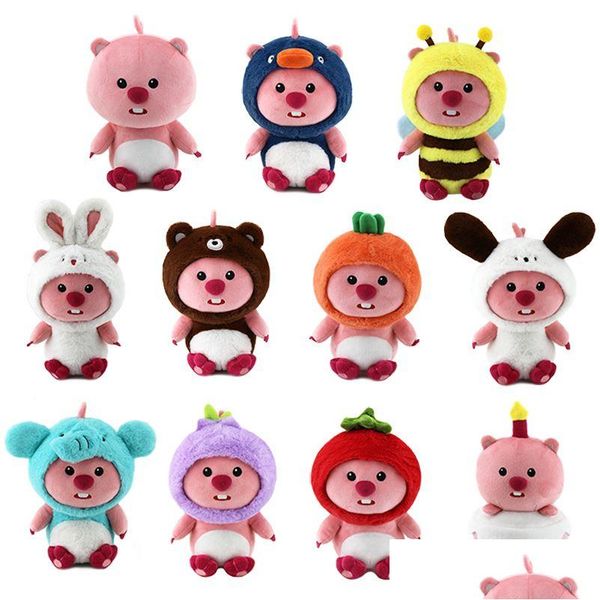 Film Tv Peluche 10 Stile 22-26 Cm Loopy Carino Piccola Bambola Castoro Rubino Coniglietto Farcito Ape Frutta Regalo per Bambini Consegna a Goccia Giocattoli Gif Dhyqw