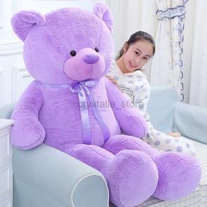 Movies TV Plush Toy 100/120cm Purple Lavender Teddy Toy Big Bear Action Figuur Doll Lasso Prop Grab Machine Doll Valentines Day Cadeau voor vriendin 240407