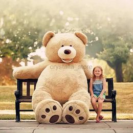 Movies TV Plush Toy 1pc enorm formaat 260 cm Amerikaanse gigantische beren skin teddybeer jas goede kwaliteit factarische prijs zacht speelgoed voor meisjes populair cadeau 240407