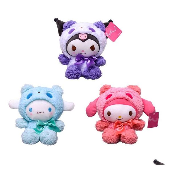 Películas TV Lave Toy 20cm Cartoon Kawali Lolita Melody Kuromied Series 2 P Toys Soft relleno para niños Cumpleaños de Navidad