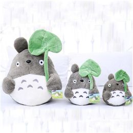 Movies TV Plush Toy 20cm Cartoon Movie Soft Totoro Cute Puted Lotus Leaf Kids Doll Toys For Fans Drop Delivery Gifts Dieren Dhtxx