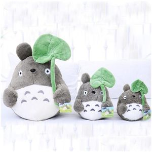 Movies TV Plush Toy 20cm Cartoon Movie Soft Totoro schattig knuffel Lotus Leaf Kids Doll Toys voor fans Drop levering geschenken dieren Dhgnd