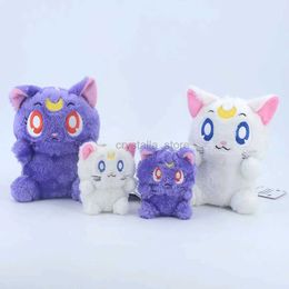 Movies TV Plush Toy 20cm Sailor Moon Plush Doll Toys Kawaii Luna Lovely Artemis Anime Soft Stuffed Dolls Decoratie Backpack Hanger Gift voor kinderen 240407