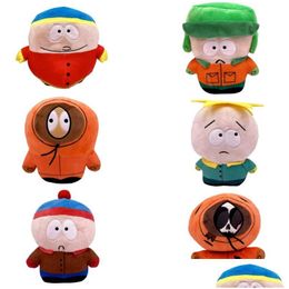Películas TV Peluche Juguete 20 cm South Park P Juguetes Muñeca de dibujos animados Stan Kyle Kenny Cartman Almohada Peluche Niños Regalo de cumpleaños Gota Entregar Dhwha