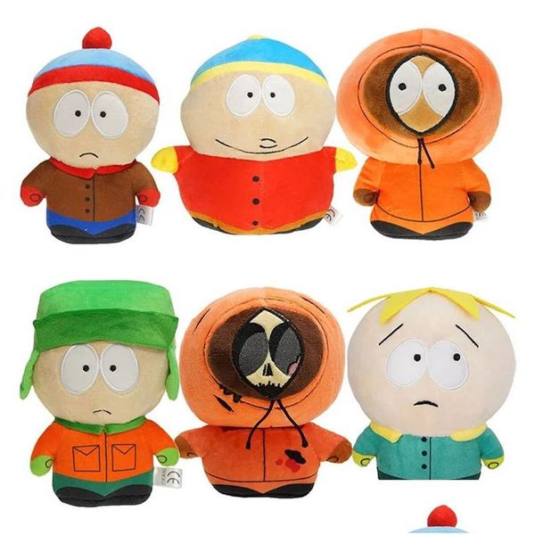 Films TV peluche jouet 20 cm South Park jouets poupée de dessin animé Stan Kyle Kenny Cartman oreiller Peluche enfants cadeau d'anniversaire livraison directe cadeau DH8It