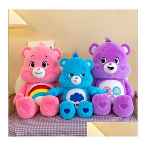 Films TV peluche jouet 27 cm arc-en-ciel ours poupée amour cadeau d'anniversaire saisir Hine nouveau grand jeu fille livraison directe jouets cadeaux animaux en peluche Dh2Rd