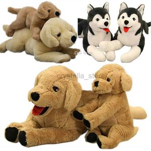 Movies TV Plush Toy 70cm Naughty Red Tongue Husky Dog Plaush Toy Gevulde Lifelike Siberian Wolfhound Wolf Doll Thip Pillow Birthday Cadeau voor Boy 240407