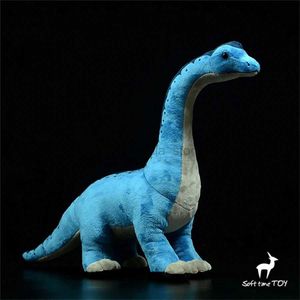 Films TV Plush Toy Brachiosaurus High Fidelity Anime Cute Jurassic Plushie Dinosaur Plush Toys Lifelike Animals Simulation Gevulde Doll Kawai Toy 240407