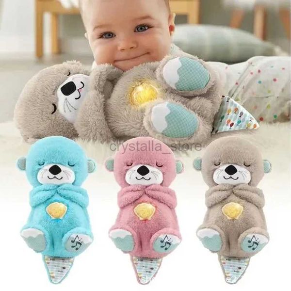 Películas TV Feathing Toy Breathing Bear Baby Baby Nutr Lave Feat Doll Toy Baby Kids Música Música Baby Baby Sleeping Companion Y Light Doll Toy Regalo 240407