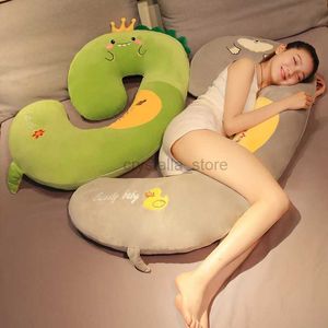 Films TV Toy Toy Giant Size 8 styles C Forme Animal Plux Toy Soft Pleed Cushion confortable Soft Long Doll Femme Sleep Gift 240407