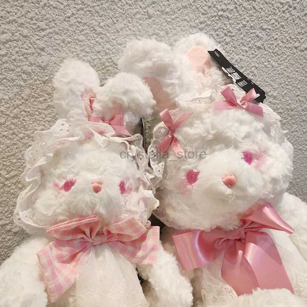 Películas TV Lave Toy Kawai Rabbit Plushe Toy Lolita Styles Bear Rabbit Doll relleno Animal Bunny Soft Kids Toys Girls Birthday Christmas Regalo 240407