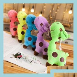 Films TV Toy en peluche films TV P Toy P Cartoon Animaux Girafe Doll Crystal Super Soft Short PS Color Polka Dot Dolls Childrens DH0MT