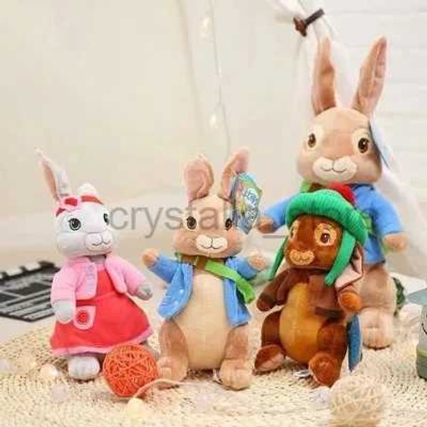 Películas TV Plush Toy Original Peter Rabbit Series Lily Ben Toyadores de peluche de alta calidad Toyadores de muñecas llenos de peluche Representaje de cumpleaños para niños 240407