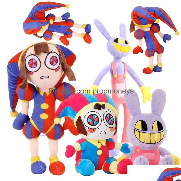 Films TV peluche jouet l'incroyable cirque numérique P mignon dessin animé Clown doux peluche poupée drôle fille anniversaire cadeau de Noël Drop Deli Dhyx8